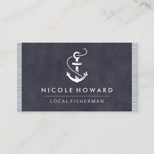 Carte De Visite Découpe métallique à texture violette profonde | I (Devant)