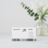 Carte De Visite Découpe métallique des ouvriers du bâtiment (Debout devant)