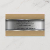 Carte De Visite Découpe métallique | Métallique brillant (Dos)