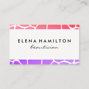 Carte De Visite Découpe Motif chic