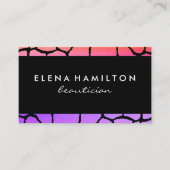 Carte De Visite Découpe Motif chic (Devant)