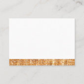 Carte De Visite Découpe Parties scintillant or (Dos)