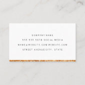 Carte De Visite Découpe Parties scintillant or (Dos)