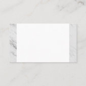 Carte De Visite Découpe simple en marbre d'entreprise (Dos)