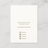 Carte de visite d'écran d'oreille ciel bleu aquare (Dos)