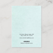 Carte de visite d'écran d'oreille de l'Aqua Linen (Dos)