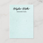 Carte de visite d'écran d'oreille de l'Aqua Linen (Devant)