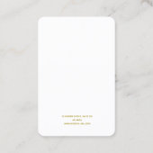 Carte de visite d'écran d'oreille Gold & Green (Dos)