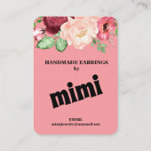 Carte de visite d'écran d'oreille rose (Dos)