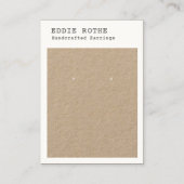 Carte de visite d'écran d'oreille rustique moderne (Devant)