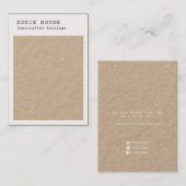 Carte de visite d'écran d'oreille rustique moderne (Devant / Derrière)