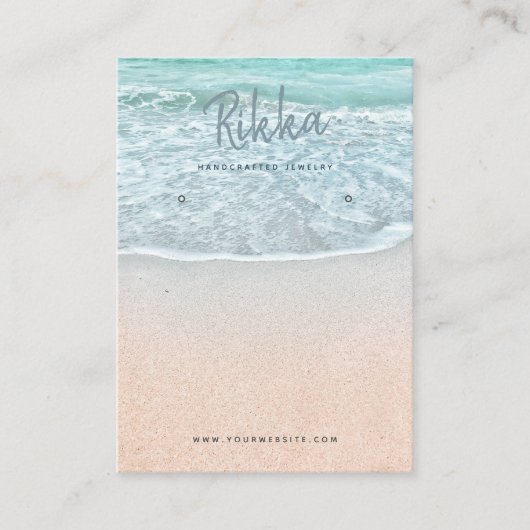 Carte de visite d'écran d'oreille Turquioise Ocean (Devant)