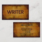 Carte de visite d'écriture (Devant / Derrière)