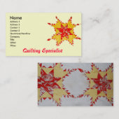 Carte de visite d'édredon (Devant / Derrière)