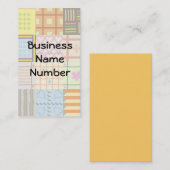 Carte de visite d'édredon (Devant / Derrière)