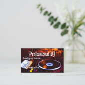 Carte De Visite Deejay Professionnel (Debout devant)