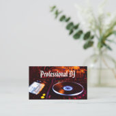 Carte De Visite Deejay Professionnel (Debout devant)