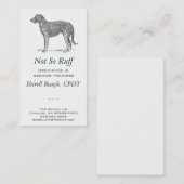 Carte De Visite Deerhound Chig Business (Devant / Derrière)