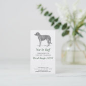 Carte De Visite Deerhound Chig Business (Debout devant)