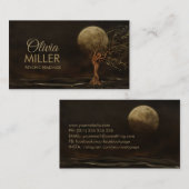 Carte De Visite Déesse Arbre - Culte de la Lune (Devant / Derrière)