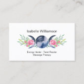 Carte De Visite Déesse Céleste Triple Lune Métaphysique Mystique (Devant)