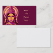 Carte De Visite Déesse de la fortune - Lakshmi (Devant / Derrière)
