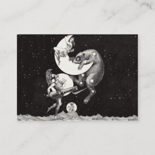 Carte De Visite Déesse lunaire céleste antique et ours Ursa Major