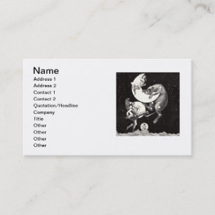 Carte De Visite Déesse lunaire céleste antique et ours Ursa Major