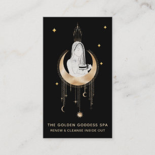 Carte De Visite *~* Déesse Mains Lune Eau Lune Etoiles Urn
