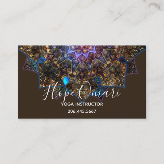Carte De Visite Déesse Terre Mandala  (Devant)