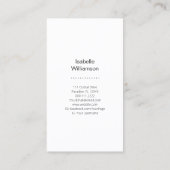 Carte De Visite Déesse Triple Lune Céleste Code QR Métaphysique (Dos)