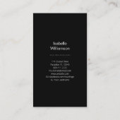 Carte De Visite Déesse Triple Lune Céleste Code QR Métaphysique (Dos)