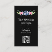 Carte De Visite Déesse Triple Lune Céleste Code QR Métaphysique (Devant)