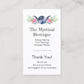 Carte De Visite Déesse triple lune céleste QR Code Merci Bu (Devant)