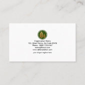 Carte De Visite Défenseur de l'environnement créatif d'arbre de (Dos)