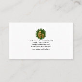 Carte De Visite Défenseur de l'environnement en bois de grain (Dos)