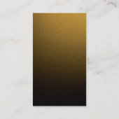Carte de visite d'effet Brown Jaune Monogram Gold (Dos)