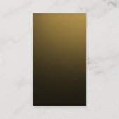 Carte de visite d'effet Brown Jaune Monogram Gold (Dos)