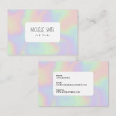 Carte de visite d'effet de conception d'hologramme (Devant / Derrière)