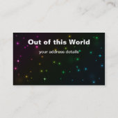 Carte de visite d'effet de la lumière de cercle (Dos)