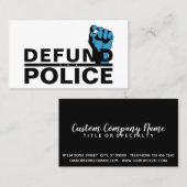 CARTE DE VISITE DÉFIER LA POLICE (Devant / Derrière)
