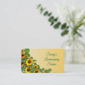 Carte De Visite Défilement de tournesol (Debout devant)