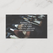 Carte De Visite Définir le jeu de brosses | Icône Brosse maquillag (Dos)