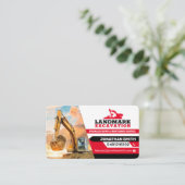 Carte De Visite Défrichage, Excavation, Aménagement, Construction (Debout devant)