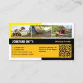 Carte De Visite Défrichage, Excavation, Aménagement, Construction (Devant)