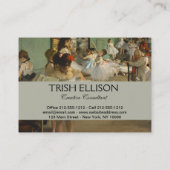 Carte De Visite Degas Classe Danse Danseurs de ballet Ballerina Ar (Dos)