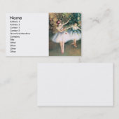 Carte De Visite Dégazez deux danseurs (Devant / Derrière)