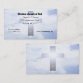 Carte de visite d'église (Devant / Derrière)