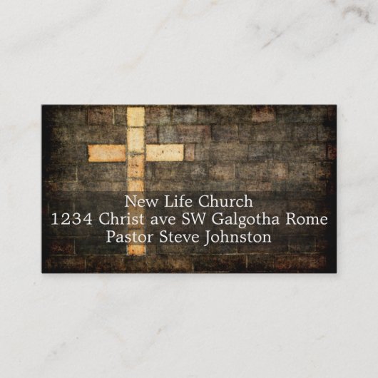 carte de visite d'église (Devant)