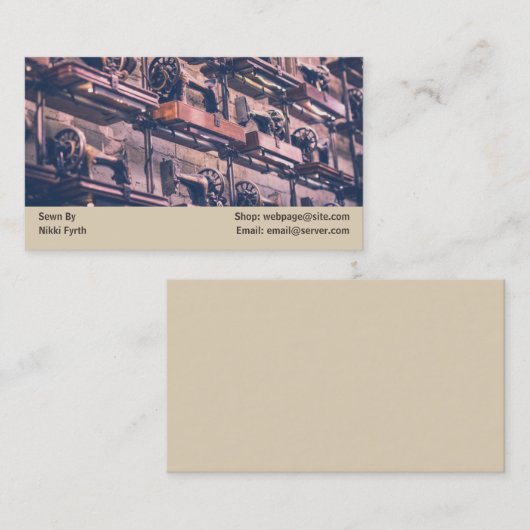 Carte de visite d'égouts (Devant / Derrière)